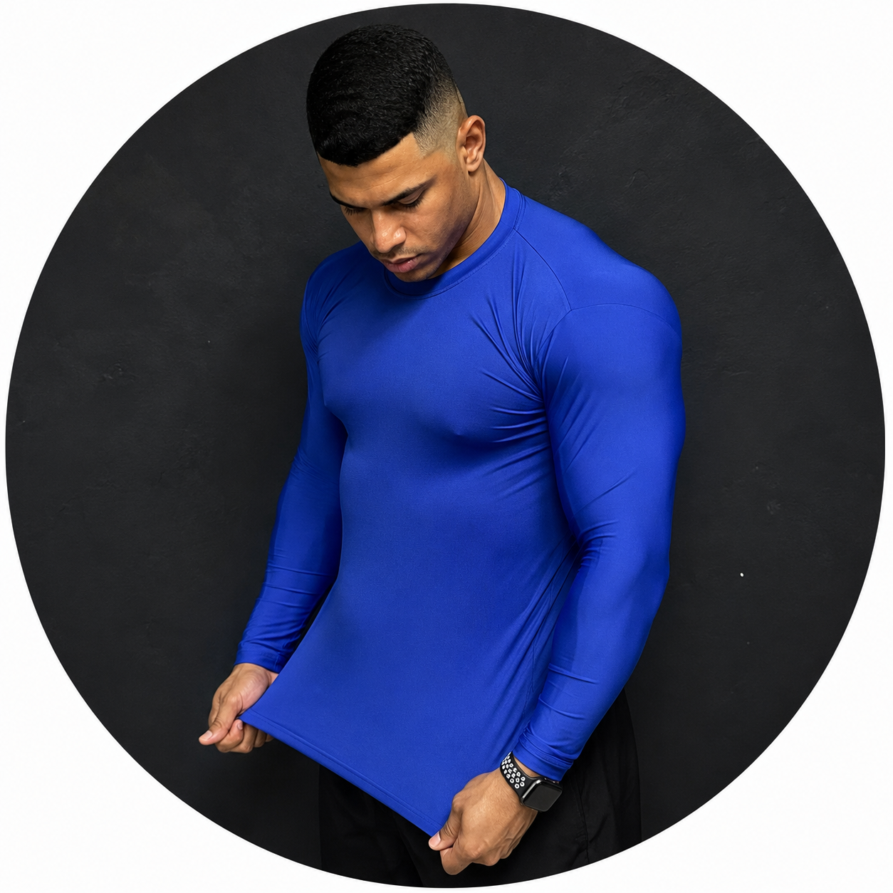 Elasticidade da camiseta t&eacute;rmica masculina LC15 Sports